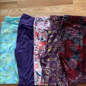 5 pairs of OS lularoe leggings gently worn